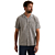 Short Sleeve Shirt Linen Cotton bl Pewter