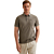 Short sleeve polo mercerised melan Pewter