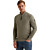 Half zip collar cotton mouline Forest Fog