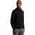 Half zip collar cotton mouline Black Beauty