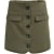 Geweven skort met klepzakken ARMY GREEN