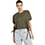 Boxy top met pofmouwen ARMY GREEN