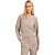 Top met bloezende zoom BEIGE MELANGE