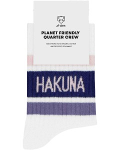 Quater socks purple hakuna matata