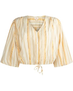 BIRGET blouse CO 466 beige gold striped