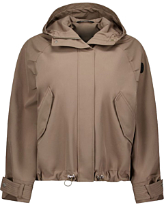 Oversized Softshell Jacket Walnut