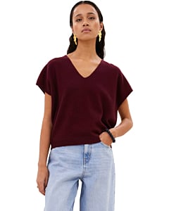 sil v-neck pullover