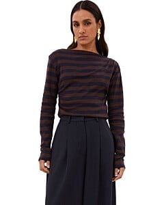 leya big stripe top
