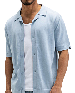 Clifde Knit Shirt Shark Blue