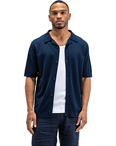 Clifde Knit Shirt Alaska Blue