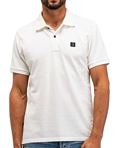 Army Pique Polo Titan white