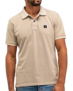 Army Pique Polo Stone beige