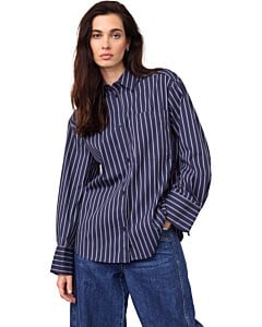 SomoCC Stripe Shirt Navy