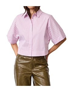 SigridCC Stripe SS Shirt Rosebloom