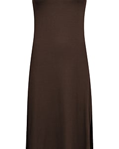 GrannyCC Rib Emb Tank Dress Dark Brown