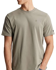 Short sleeve r-neck regular fit in Dried Sage
