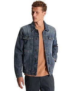 DENIM JACKET HEAVY USED BLUEGREY Heavy Used Blue