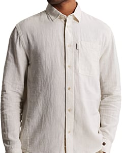 Long sleeve shirt Cotton linen yar Silver Birch