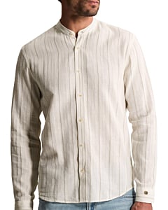 Long sleeve shirt Cotton linen yar Silver Birch