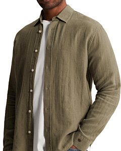 Long sleeve shirt Cotton linen str Vetiver