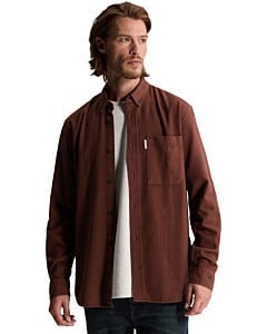 Long sleeve shirt Mid layer faded Mahogany