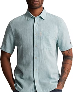 Short Sleeve Shirt Cotton linen ya Reef Waters