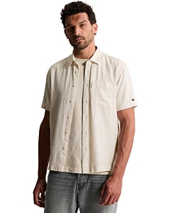 Short Sleeve Shirt Cotton linen ya Silver Birch