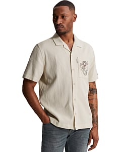 Short Sleeve Shirt Yarn dye struct Rock