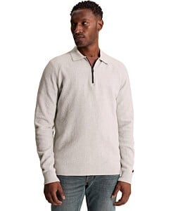Long sleeve polo shirt regular fit Lunar Rock