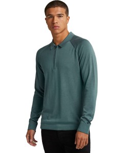 Long sleeve polo slim fit cotton m trooper