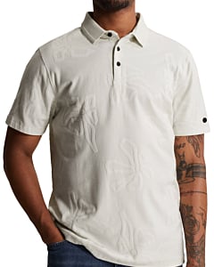 Short sleeve polo regular fit jacq Blue Flower