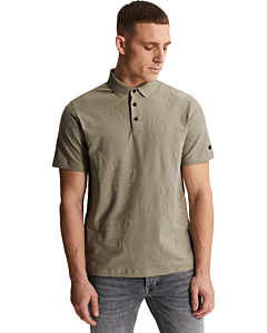 Short sleeve polo regular fit jacq Vetiver