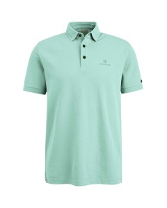 Short sleeve polo cotton popcorn soothing sea