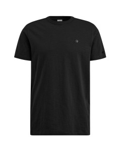 T-shirt korte mouw ronde hals organic black