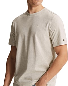 Short sleeve r-neck regular fit in Naturel Melee