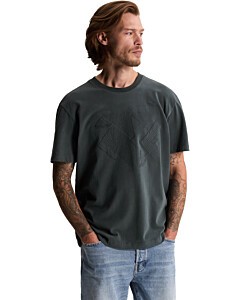 Short sleeve r-neck relaxed fit pe Dark Slate