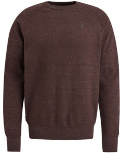 Crewneck cotton heather plated ble Coffee Bean
