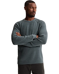 Crewneck regular fit soft blend Blue Mirage