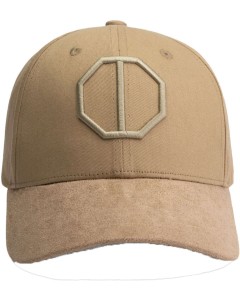 Cap cotton twill with suede