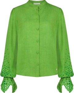 Clarissa blouse parakeet green