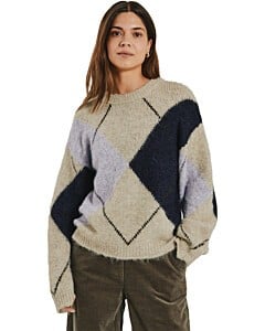 FQGRSLULU Pullover Oyster Grey Melange