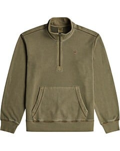 Unit washed half zip sw l\s