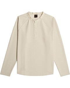 Waffle henley relaxed l\s