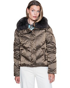 Jacket nylon brown