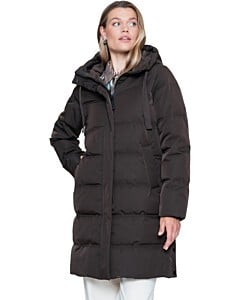 Jacket nylon dark brown