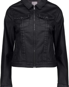 Jeansjacket black coated