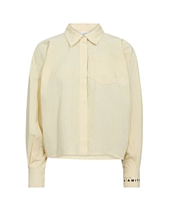 Sophie Yellow Stripe Shirt Pale Yellow