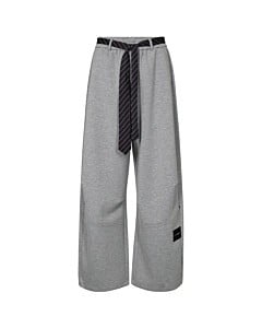 Maxi Spli Tie Pant Grey Melange