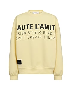 Studio Logo Sweat Pale Yellow