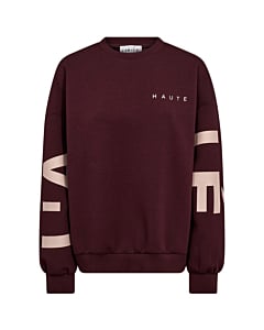 Maxi split logo sweat early autumn wine